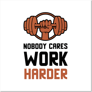 Work Harder Posters and Art